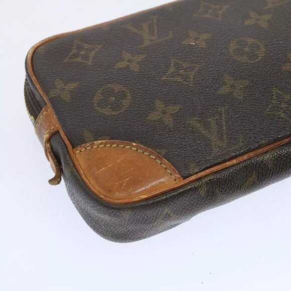 LOUIS VUITTON Monogram Marly Dragonne PM Clutch Bag M51827 LV Auth - Picture 5 of 15